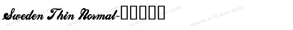 Sweden Thin Normal字体转换